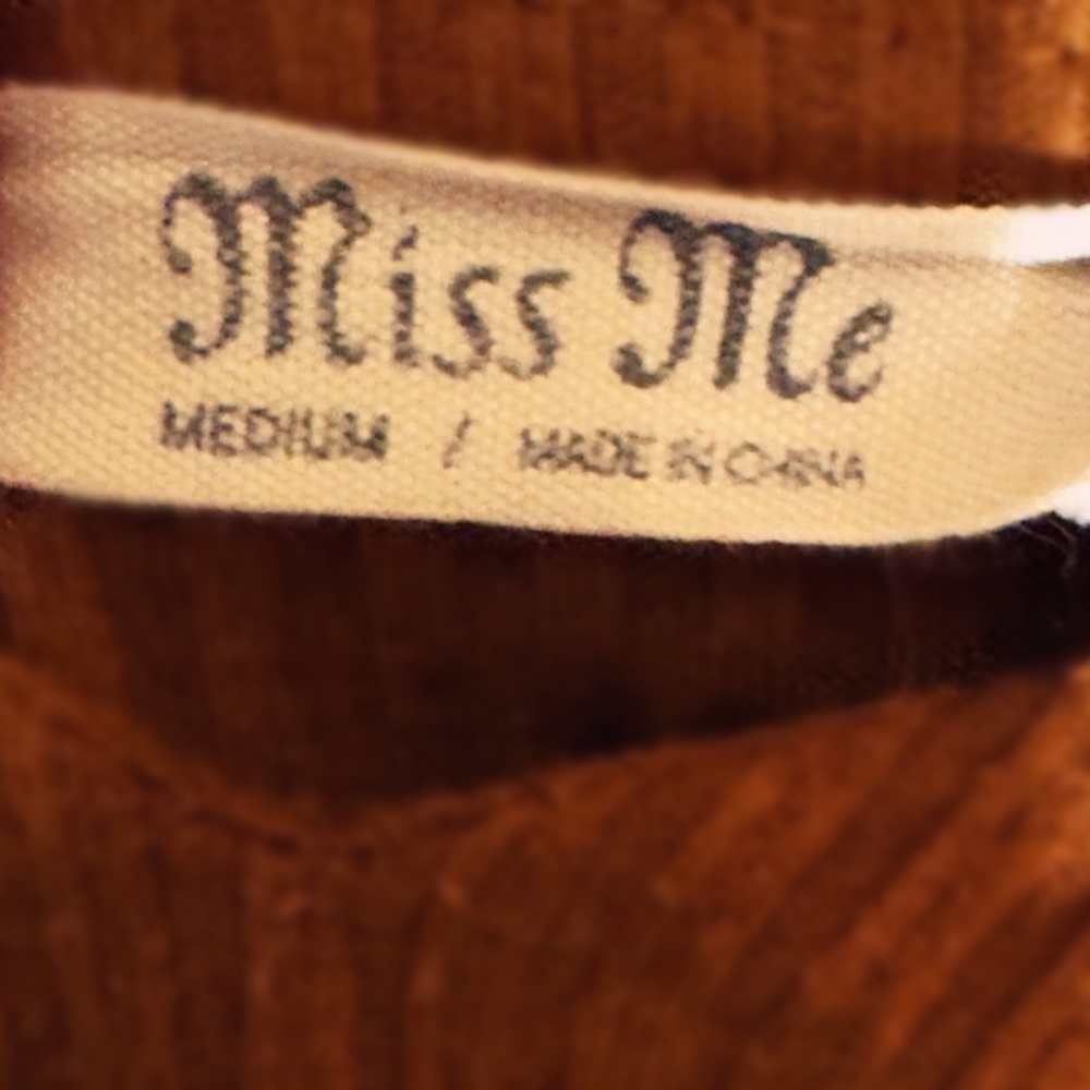 Miss Me knotted crop tank top - Picture 2 of 2